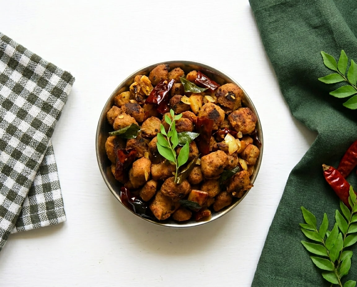 Vegetarian curry with soya