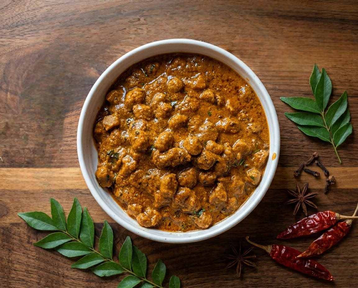 Soya curry dish
