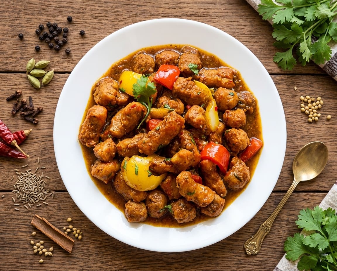 Soya curry dish