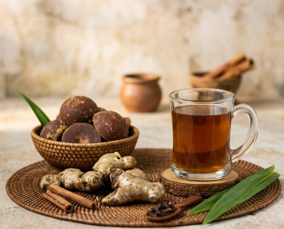 Warm herbal drink