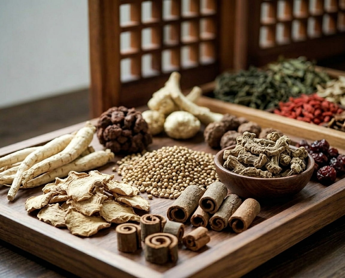 Dried herbs and spices for infusion