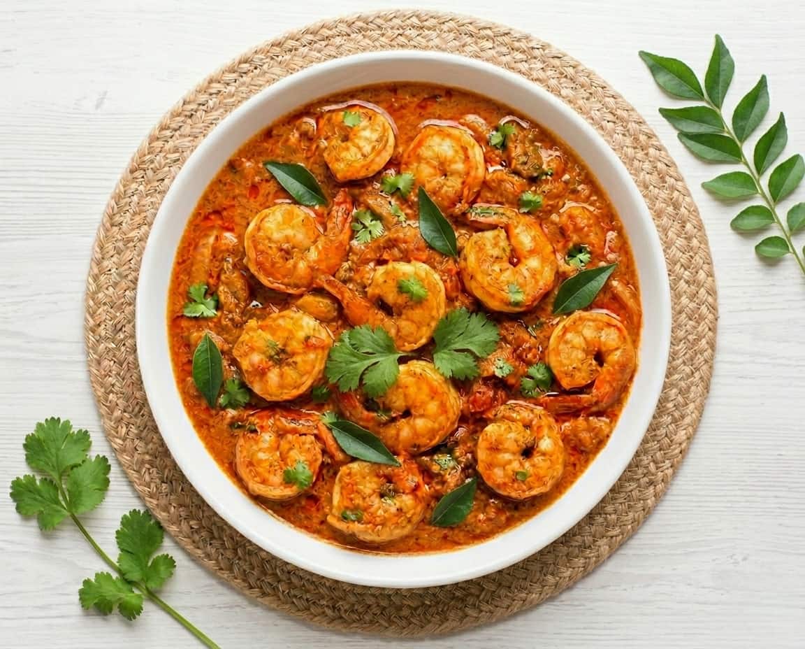 Spicy Sri Lankan curry with red chilli heat