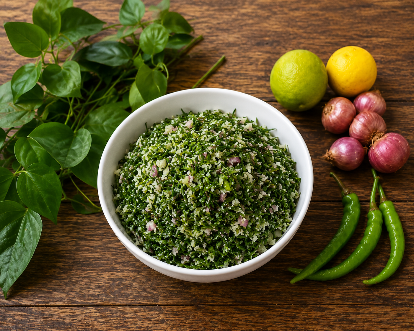 Fresh green leafy salad or spinach greens