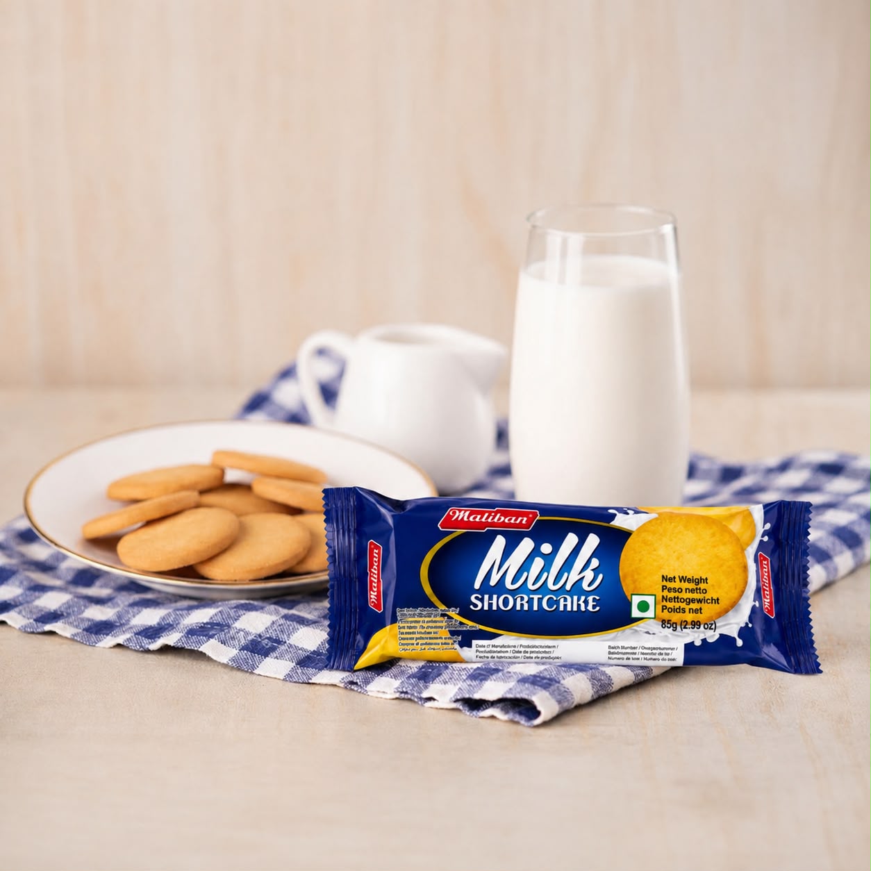 Freshly baked milk shortcake biscuits