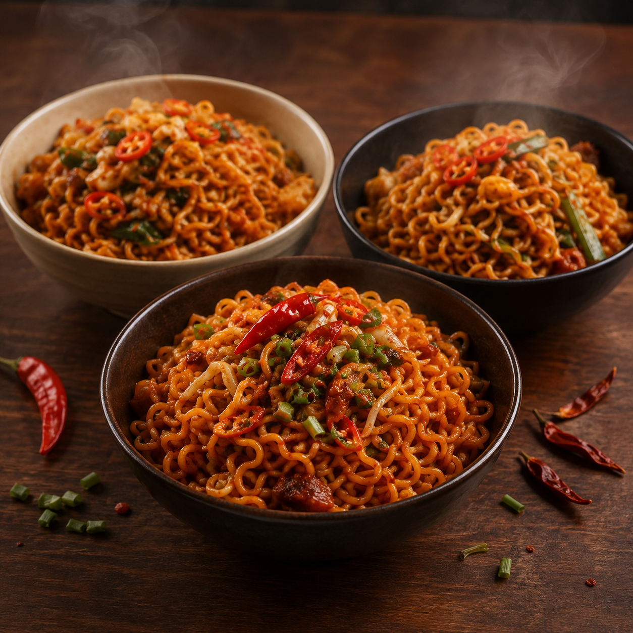 Noodle bowl serving