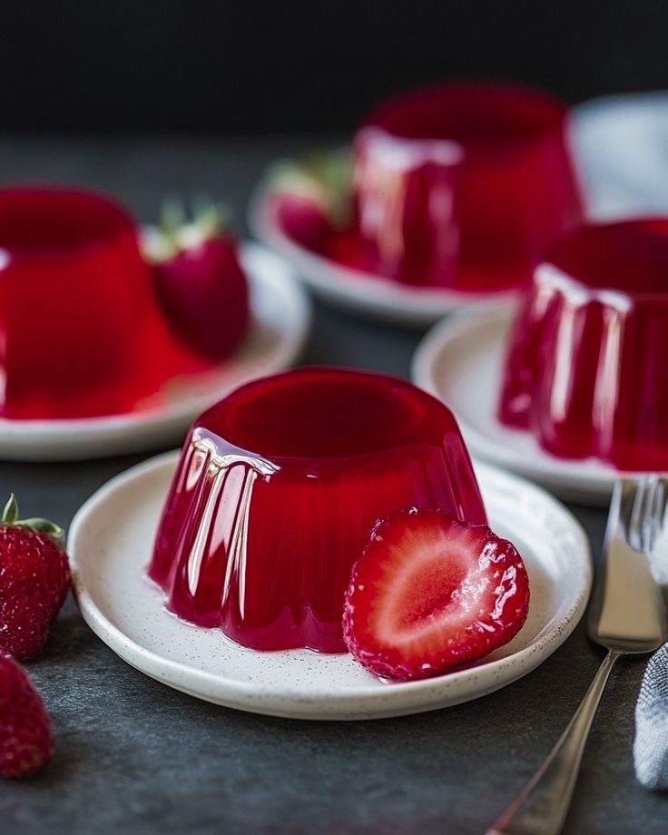 Strawberry dessert in dish