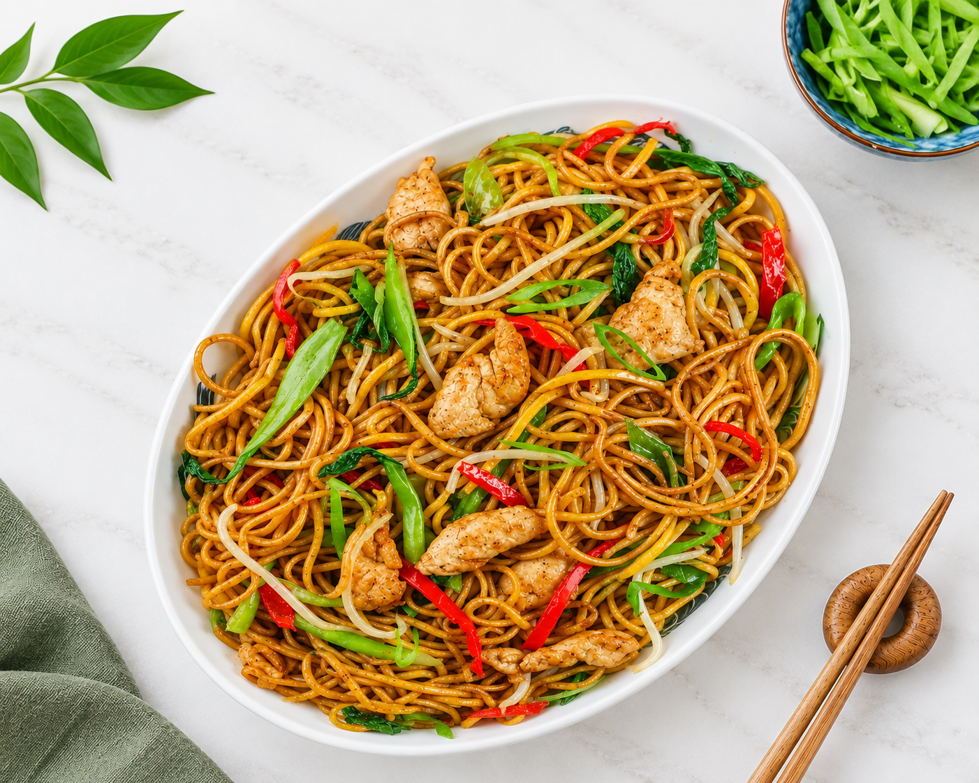 Bowl of Sri Lankan style noodles