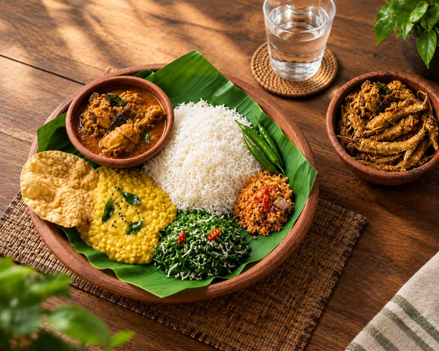 Annam Butter Chilli serving with rice dishes