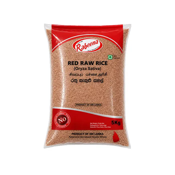 Red Raw Rice (light red) Rabeena - 5kg