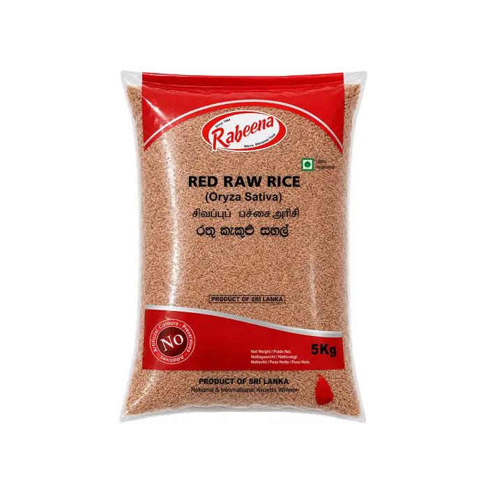 Red Raw Rice (dark red) Rabeena - 5kg