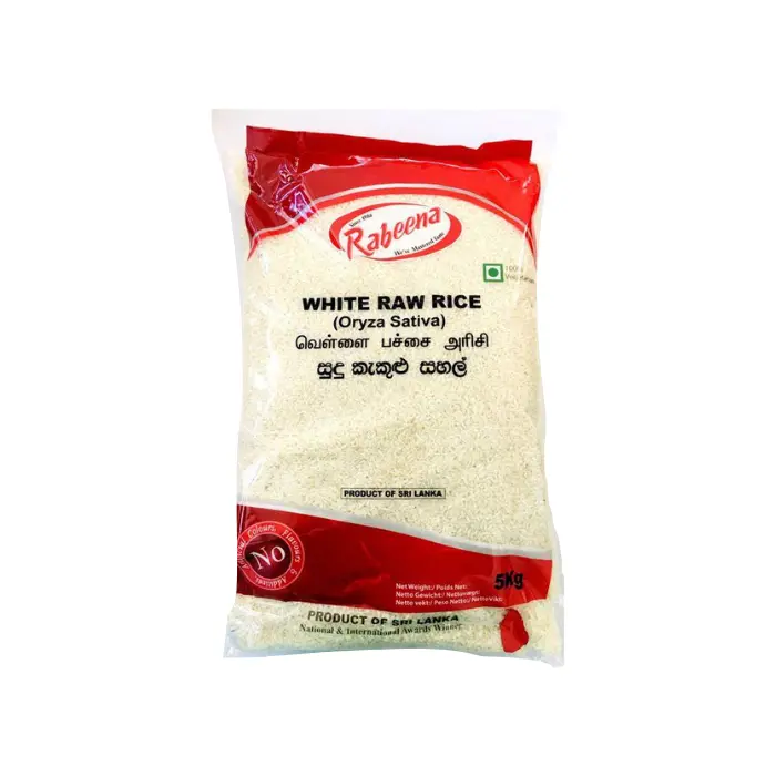 Rabeena White Raw Rice 5kg | Weißer Rohreis