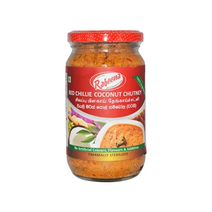 Rabeena Red Chilli Coconut Chutney 325g | රතු මිරිස් පොල් චට්නි