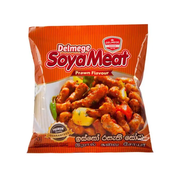 Delmege Prawn Flavour Soya 90g | ඉස්සන් රසැති සෝයා මීට්