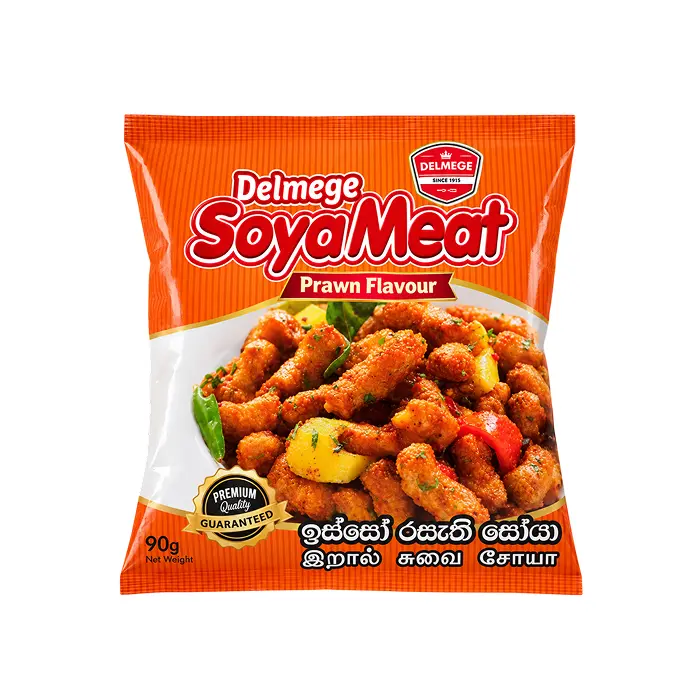 Delmege Prawn Flavour Soya 90g | ඉස්සන් රසැති සෝයා මීට්
