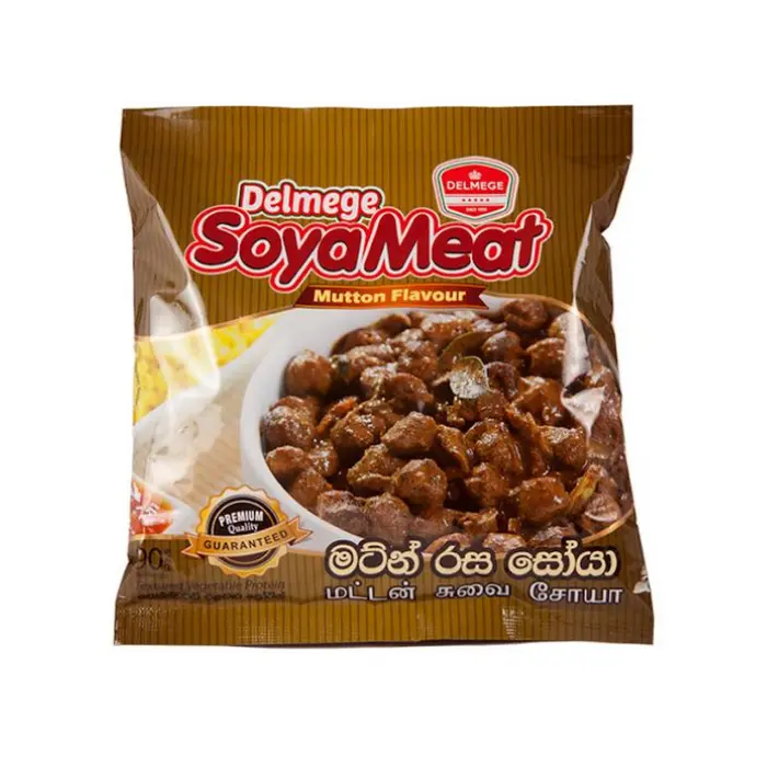 Delmege Mutton Flavour Soya 90g | එළු මස් රසැති සෝයා මීට්