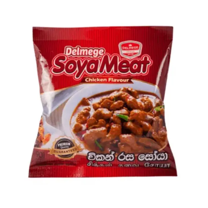 Delmege Chicken Flavour Soya 90g | කුකුල් මස් රසැති සෝයා මීට්