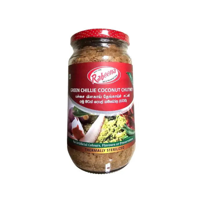 Rabeena Green Chillie Coconut Chutney 250g | කොළ මිරිස් පොල් චට්නි