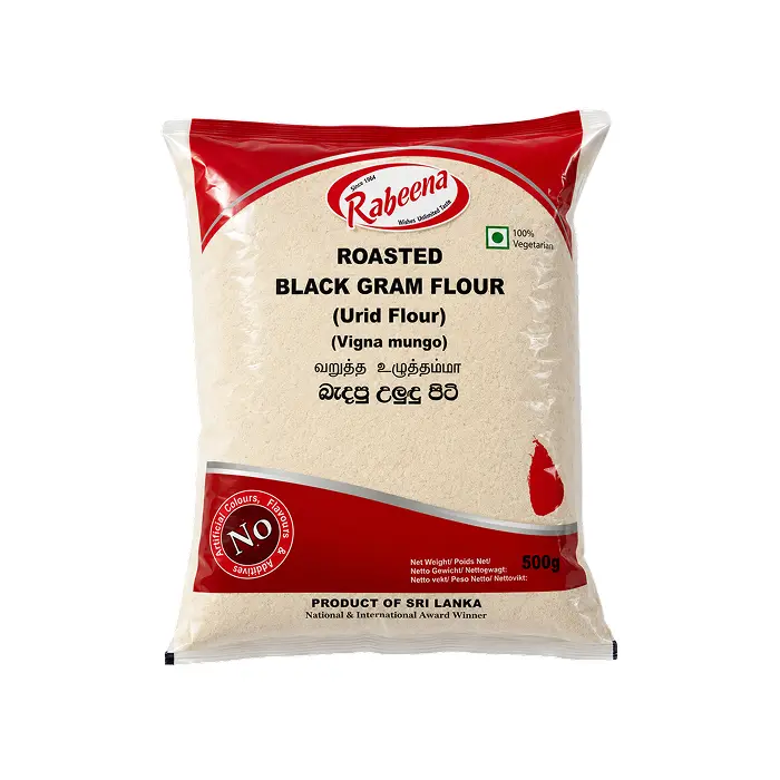 Roasted Black Gram Flour (Urid Flour) 500g | Geröstetes Urid-Mehl