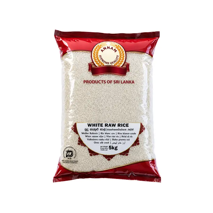 Annam White Raw Rice 5kg | Weißer Kekulu Reis