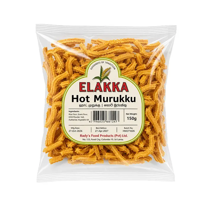 Elakkia Hot Murukku 150g | Scharfer Murukku Snack 