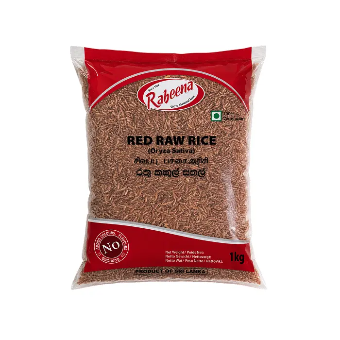 Rabeena Red Raw Rice 1kg (Unpolished) | Roter Kekulu Reis