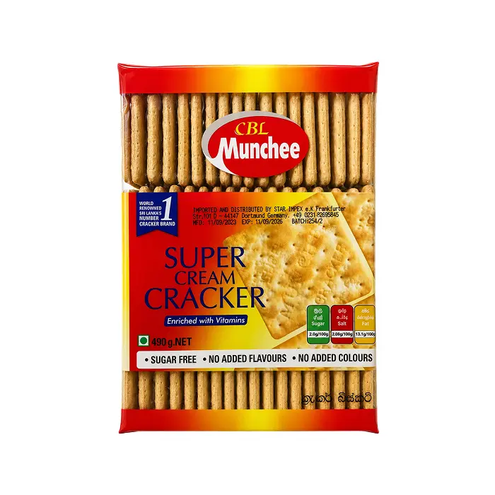 Munchee Super Cream Cracker 490g | Sri Lankan Cracker