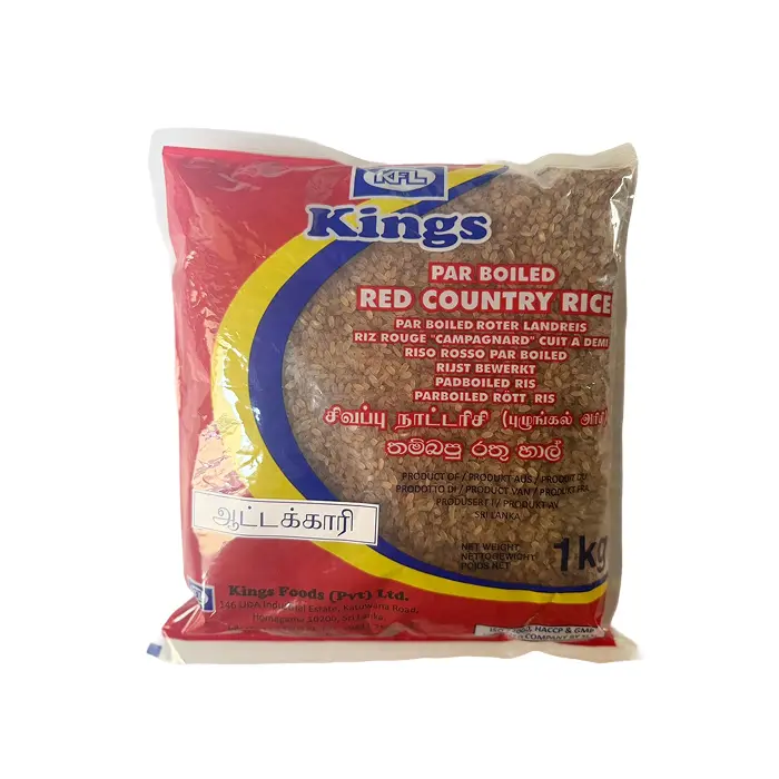 Kings Parboiled Red Rice 1kg | Parboiled Roter Reis