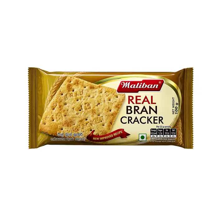 Maliban Real Bran Crackers 140g | Ballaststoffreiche Cracker