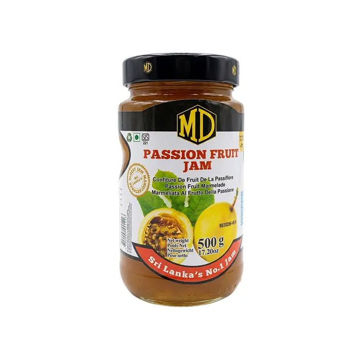 MD Passion Fruit Jam 500g | පැෂන් ෆෘට් ජෑම්