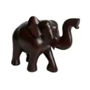 Sri Lankan Wooden Elephant with Raised Trunk 15cm | ලී අලියා