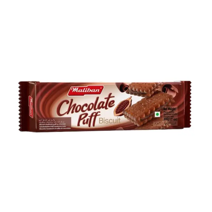 Maliban Chocolate Puff 200g | Schokoladencreme Kekse