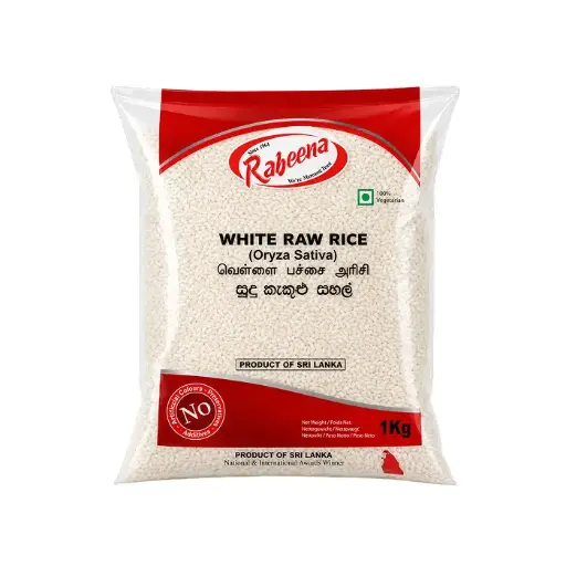 White Raw Rice Rabeena - 1kg