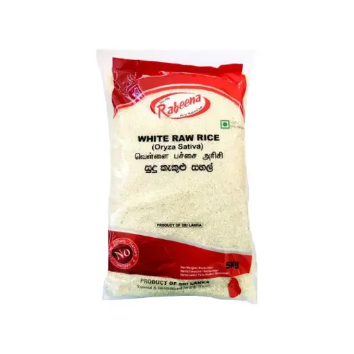 Rabeena White Raw Rice 5kg | Weißer Rohreis