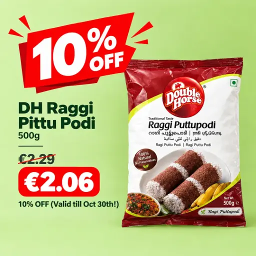 DH Raggi Pittu Podi 500g | Raggi Pittu Mischung | 10% OFF (Valid till Oct 30th!)