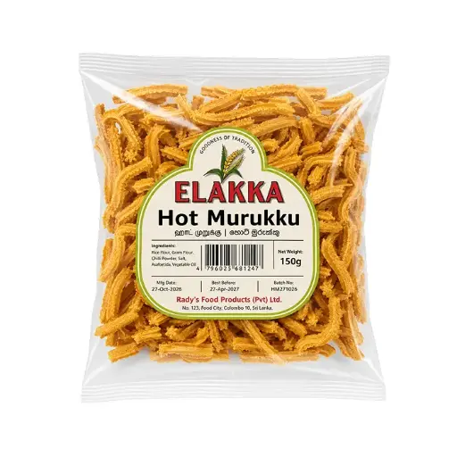 Elakkia Hot Murukku 150g | Scharfer Murukku Snack 