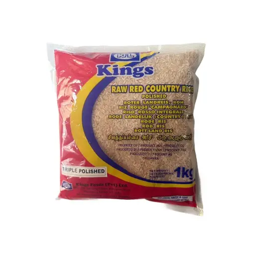Kings Red Raw Rice 1kg (Triple Polished) | Roter Kekulu Reis