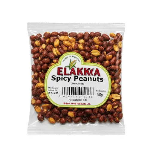 Elakkia Peanuts Spicy 150g | Scharfe Erdnüsse 