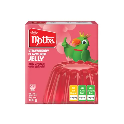 Motha Jelly Strawberry 100g | මෝතා ජෙලි ස්ට්‍රෝබෙරි