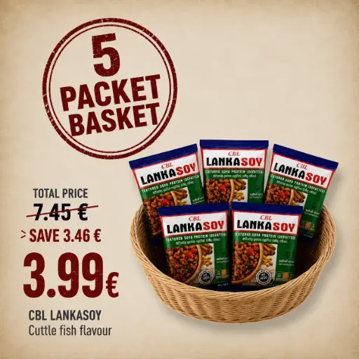 Lankasoy Cuttlefish Flavour Soya Meat Special Bundle – Limited Time Offer | Save €3.46