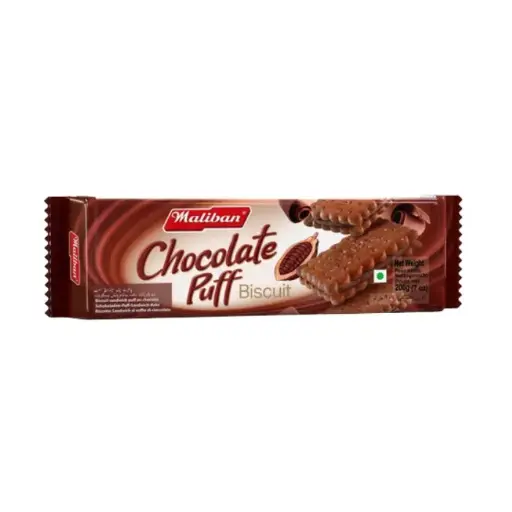 Maliban Chocolate Puff 200g | Schokoladencreme Kekse