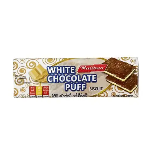 Maliban White Chocolate Puff - 200g